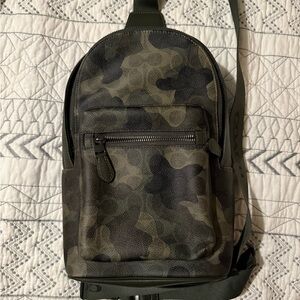 Coach Camouflage Backpack
